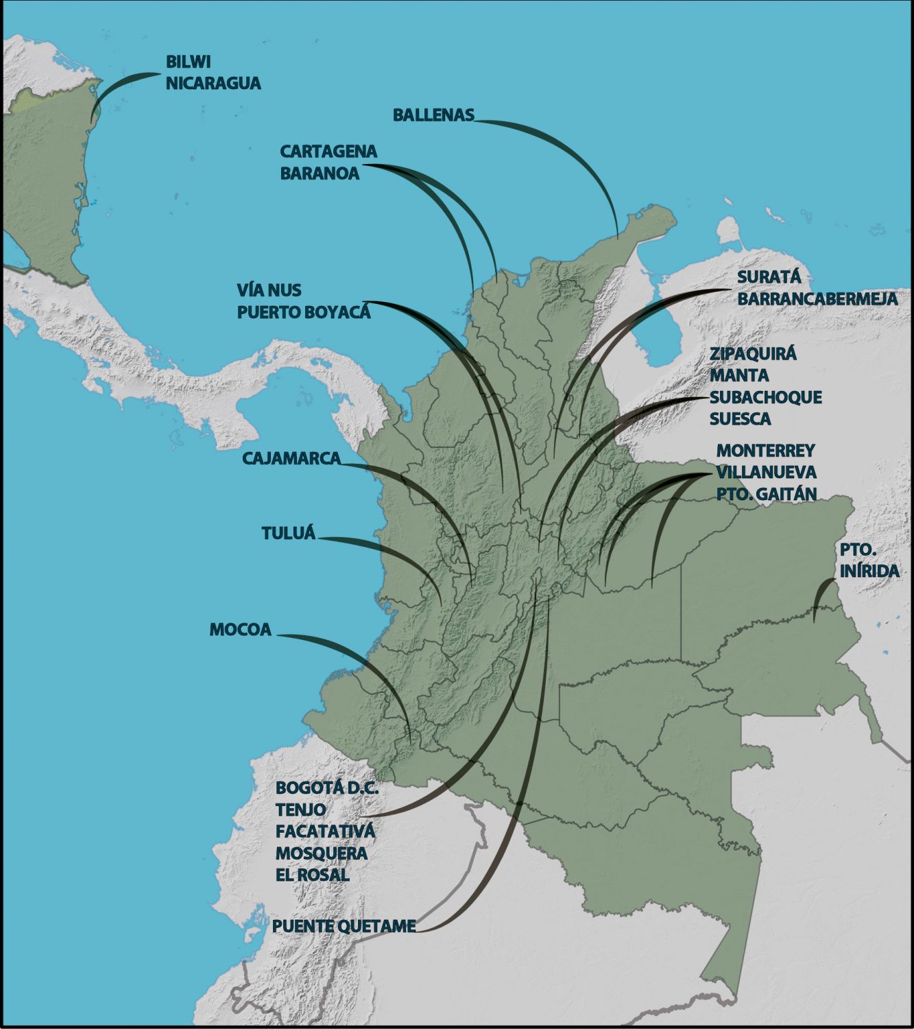 MAPA-COLOMBIA – sidesco.com – Soluciones de Ingeniería para el Desarrollo Sostenible de Colombia